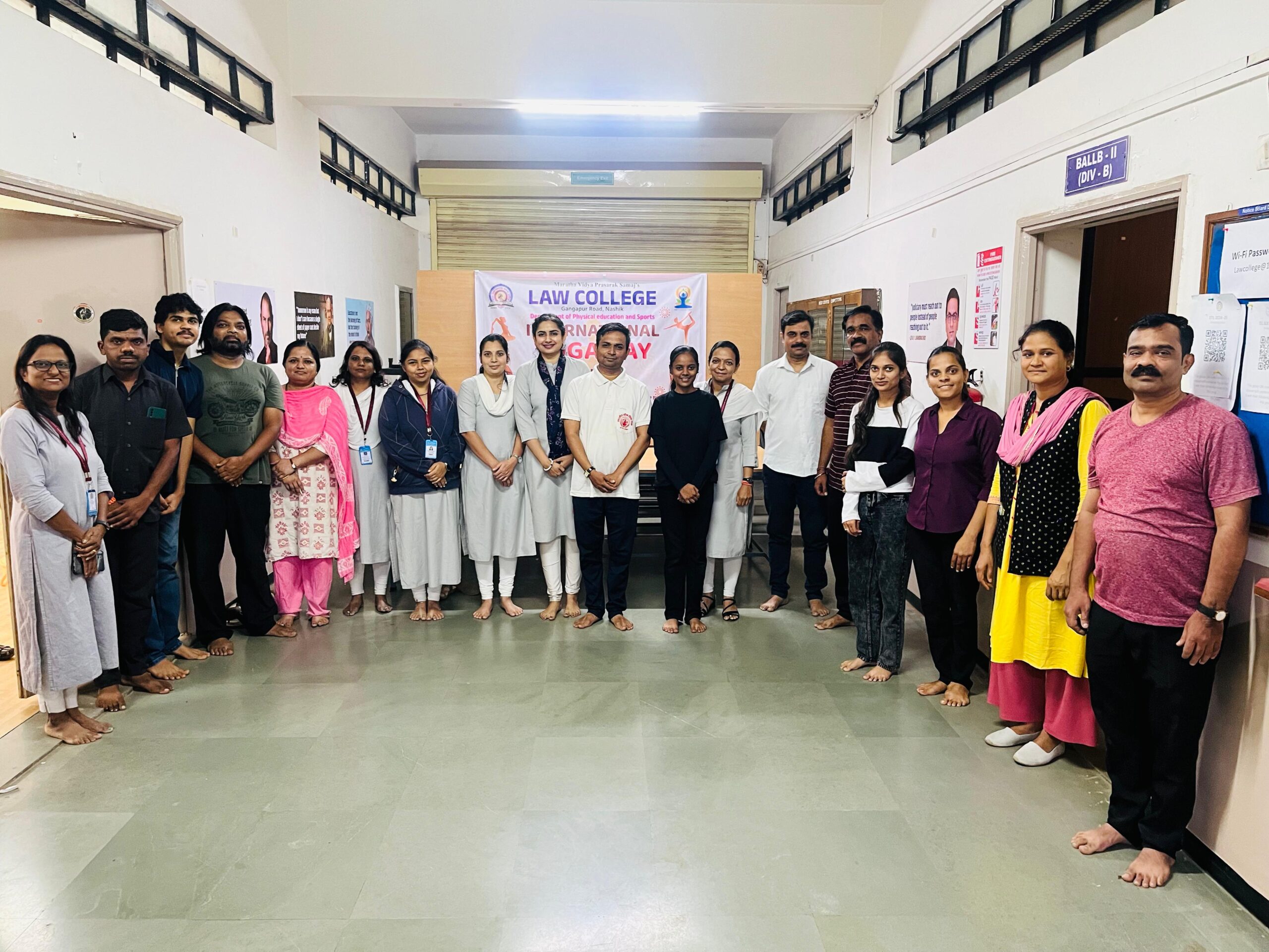 Harmony of mind, body, and soul – Yoga Day at MVPS Law College.